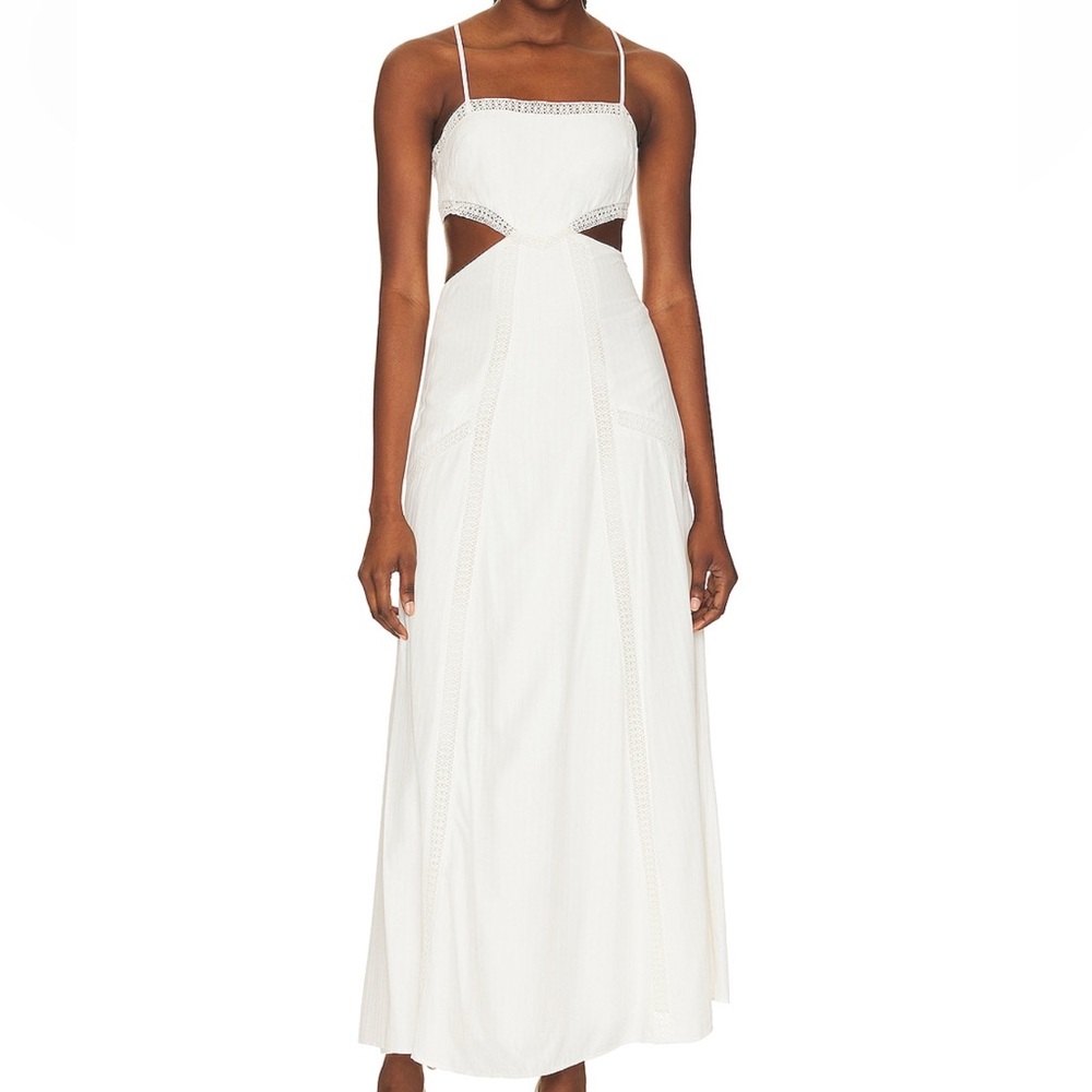 house of harlow white maxi dress size small